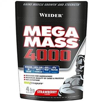 Weider Mega Mass 4000 - 4 Kg Strawberry