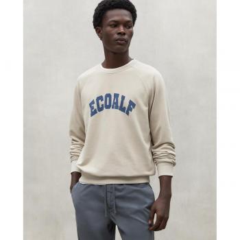 Sudadera Vernon gris ECOALF - Sudadera de hombre con cuello redondo y estampado frontal, diseño sostenible.