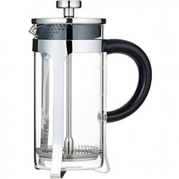Melitta Premium Cafetera Prensa Francesa para 3 Tazas, Vidrio y Acero Inoxidable, 350 ml, Noir, Acier inoxydable, Transparent