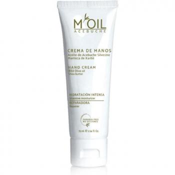 Crema de manos hidratante M'OIL ACEBUCHE con aceite de acebuche y manteca de karité 75ml