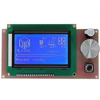 UEETEK LCD 12864 Módulo inteligente de pantalla de visualización con cable para RAMPS 3D Kit de impresora accesorio