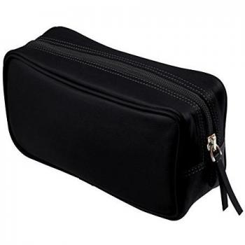 Lucrin - Piccola trousse da toilette - Vacchetta liscia - Nero
