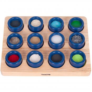 Juego de Texturas de Madera Tickit - Juguete Sensorial Educativo para Niños, Juego de Habilidades Motoras Finas, Contadores Táctiles para Juego Sensorial
