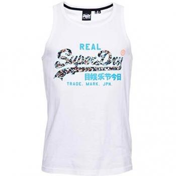 Superdry Hombre Camiseta de Tirantes con Logo Vintage Infill Óptico XXXL