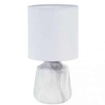 Lámpara de mesa Versa Blanco Cerámica 24,5 x 12,5 x 24,5 cm