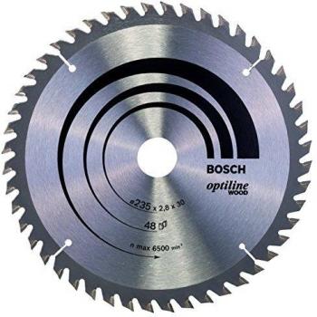 Bosch 2 608 640 727 - Hoja de sierra circular Optiline Wood - 235 x 30/25 x 2,8 mm, 48