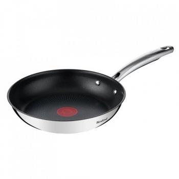 Sartén Tefal Duetto+ 24 cm, Acero Inoxidable, Inducción, con Termómetro, Duradera