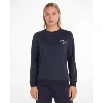 Sudadera Tommy Hilfiger de cuello redondo con logo para mujer