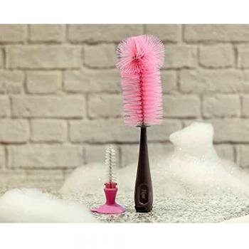Kiokids Limpiabiberones Rosa Y Gris