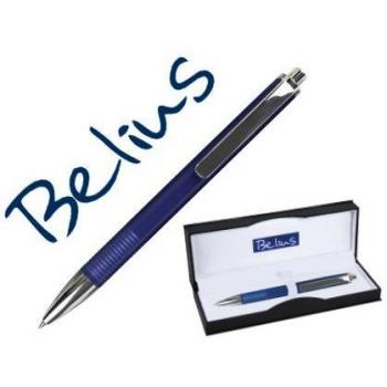 Bolígrafo de gel Belius Charleroi azul punta 0,5 mm tinta azul en estuche