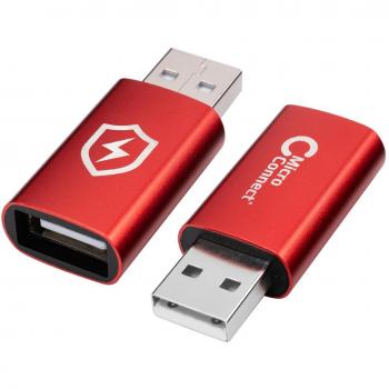 Adaptador de género USB A a A (Rojo) - Microconnect MC-AAADAP-SC