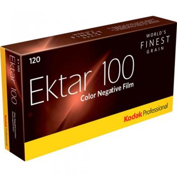 Kodak Ektar 100 Color Negative Film (120 Roll Film, 5-Pack)