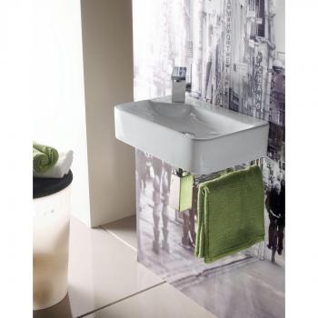 Lavabo Rectangular Suspendido Bathco Alicante 0036P Blanco Fondo Reducido