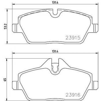 Juego de pastillas de freno Brembo P 06 091E para freno de disco Beyond Line - EV