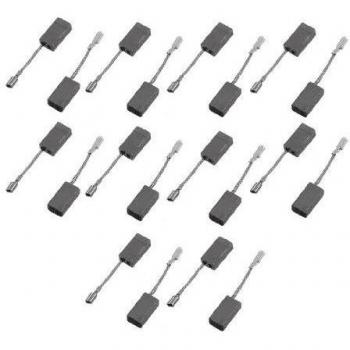 sourcing map 10 Pares Carbono Escobilla 15mm x 8mm x 4.8mm para Bosch 100mm Angular Amoladora