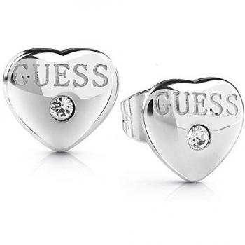 Guess Pendientes de botón Mujer chapado en plata - UBE28076