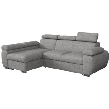 Sofá rinconero Columbus 132 con función de descanso y caja de ropa de cama, 255 x 170 x 85 cm