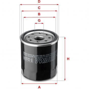 Filtro de aceite SOFIMA S 3253 R