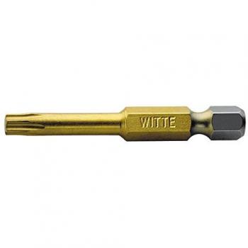 Witte 429617 Caja 5 Puntas de Destornillador Torx 27x50mm con Revestimiento de Nitruro de Titanio, Set de 5 Piezas