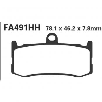 Pastilla de freno sinterizada EBC FA491HH para moto