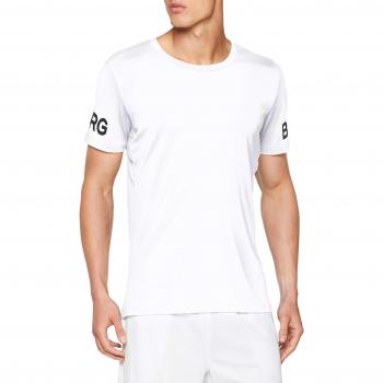 Björn Borg Men's Training T-Shirt - White, Large