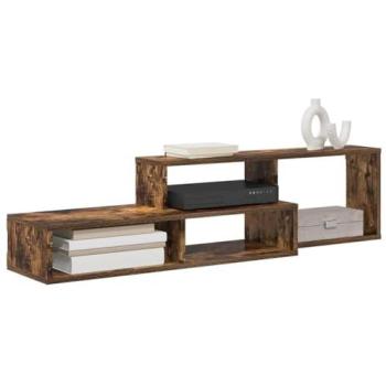 Soporte de TV de pared 120 x 25 x 28.5 cm Madera contrachapada, Almacenamiento moderno, Unidad flotante para apartamentos urbanos