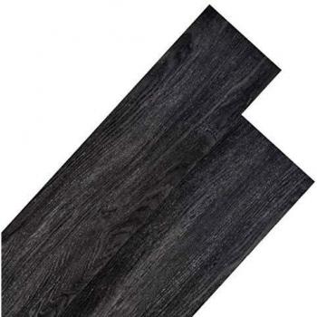 vidaXL 18x Lámina Suelo 5,26m² PVC 2mm Negro Blanco Baldosa Loseta Tarima
