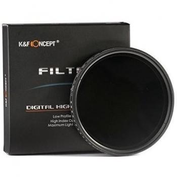 Filtro de Densidad Neutra 58mm - K&F Concept 58mm ND Filtro Ajustable ND Fader Variable Filtro ND2 a ND400 Filtro para Cámara para Canon 600D EOS M M2 700D 100D 1100D 1200D 650D DSLR Cámaras