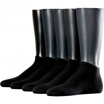 ESPRIT Hombre, Solid 5-Pack Calcetines, Algodón, Negro