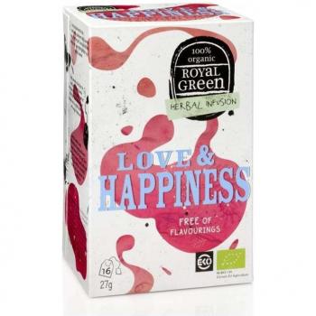 Royal Green - Infusión de Hierbas Amor y Felicidad Ecológica, 16 Bolsitas