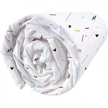 L-S KIDS BOUTIQUE - Sábana Bajera Ajustable, Color Blanco, 90 x 190 cm