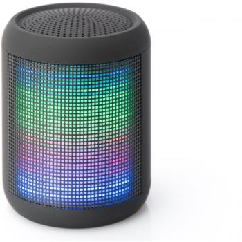 Ednet aplique 33050 Mellow LED Bluetooth Altavoz diseño compacto, radio FM, 5 W potencia de salida Negro