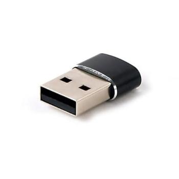 Adaptador USB-A Masculino a USB-C Femenino Gembird, Negro, 2.40 cm, Datos + Video