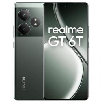 Smartphone Realme GT 6T 5G Dual SIM 12GB RAM 256GB Verde Pantalla OLED 6000nits Carga Rápida 120W Snapdragon