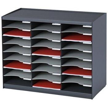 Organizador de Documentos A4 - 24 Compartimentos - Monobloc - Color Anthracite