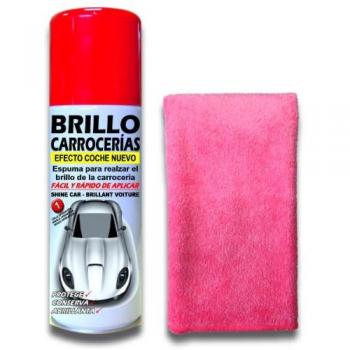 LIMPIARCOCHE.COM SANMARINO Abrillantador de carrocerías Efecto Coche Nuevo Spray 520 CC. + Bayeta Microfibra