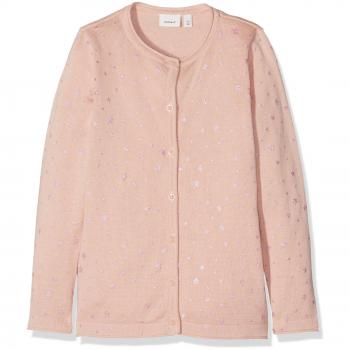 NAME IT Nitgevaminica Ls Knit Card F Mini, Chaqueta Punto para Niñas, Rosa