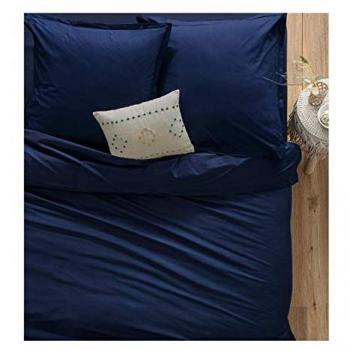 Funda nórdica de algodón azul tinta 140 x 200 cm Atmosphera Créateur D'Intérieur
