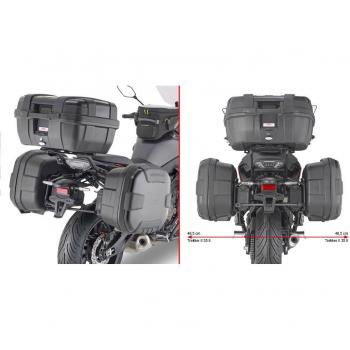 GIVI Portamaletas Lateral MK para Monokey y Retro Fit Case compatible con Yamaha Tracer 700 (2020-2021) PL2148