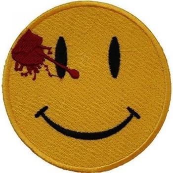 Watchmen Bloody Smiley Face comediante Película versión Insignia Parche coser de 3,5 o Iron-On