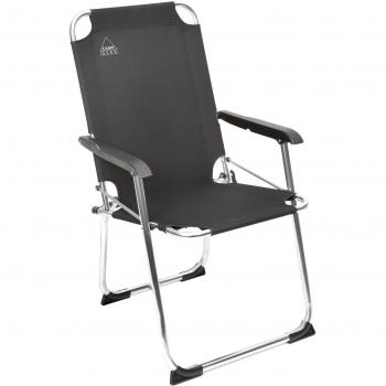 Camp Gear ca Aluminio 600d Plegable Silla, Unisex, CA Aluminium 600D, Negro