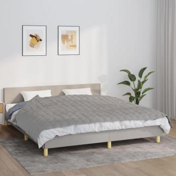 Manta con peso vidaXL 155x220 cm 11 kg color azul, crema, gris y más