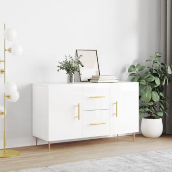 Armario aparador blanco pulido de madera multicapa 100x36x60 cm