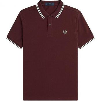 Fred Perry M3600 Twin Tipped Polo Shirt - Oxblood - M3600-597 TWIN TIP - OXBLOOD - male - Size: XL