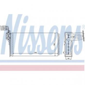 Radiador de Calefacción NISSENS 73941