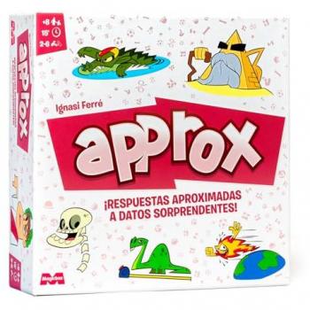 Approx Juego de Mesa Party Game Familiar con Cartas 33029 MAGIC BOX - Juego de cartas para 2-6 jugadores, edad recomendada a partir de 8 años, diseñado para poner a prueba la intuición y descubrir datos curiosos y