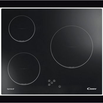 Candy CH 630 C - Placa Vitrocerámica con Programador Electrónico y 3 Zonas de Cocción