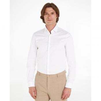 Camisa de hombre Calvin Klein - 100% algodón, corte moderno, diseño clásico, manga larga, botón en el cuello, disponible en varios colores y tallas