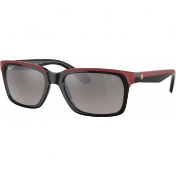 Ray-Ban RB4393M F6015J Unisex Square Black Sunglasses