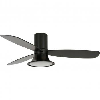 Ventilador de techo Beacon Flusso negro 132cm con luz y silencioso